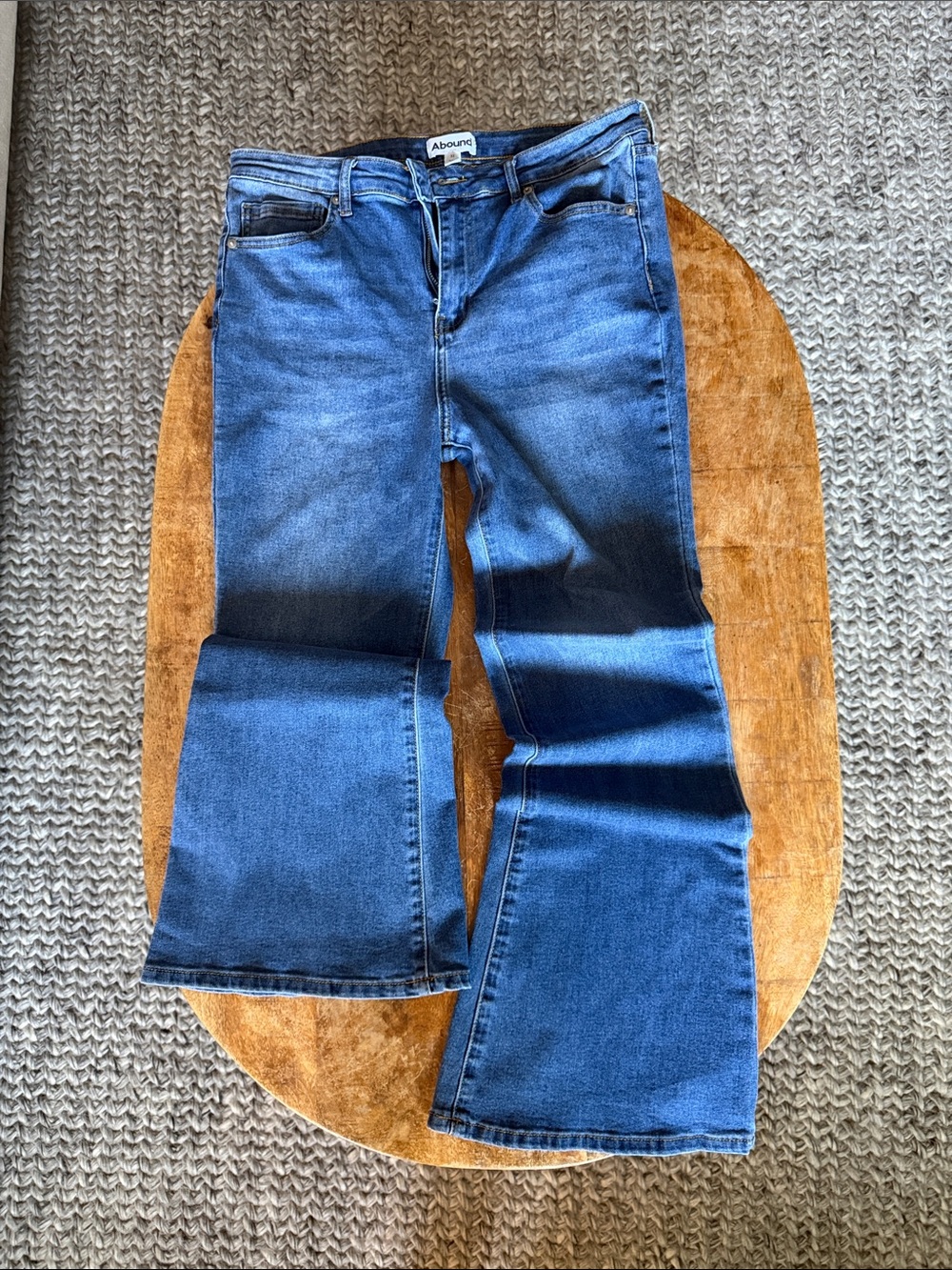 Abound Women's Dark Blue Wide-Leg Jeans